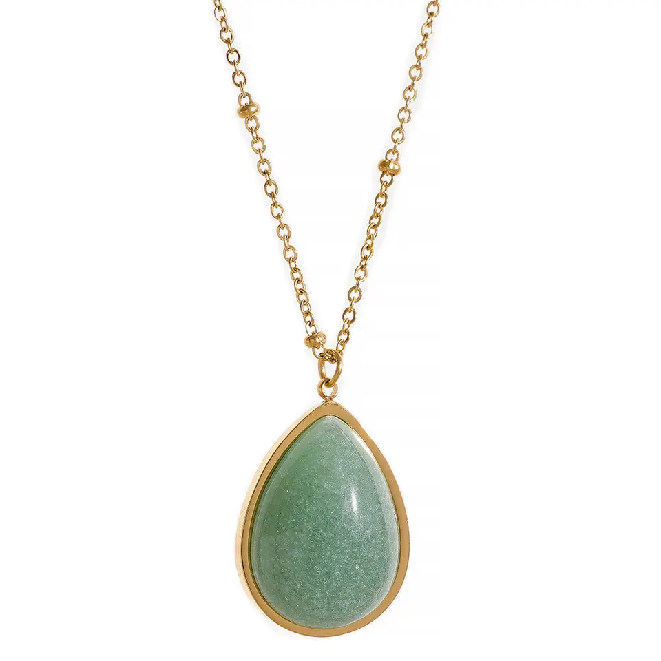 Aventurine Pendant Necklace for Luck & Abundance