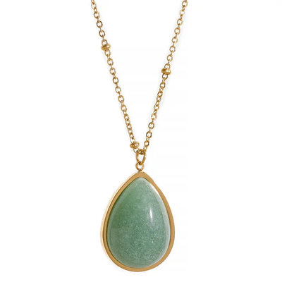 Aventurine Pendant Necklace for Luck & Abundance