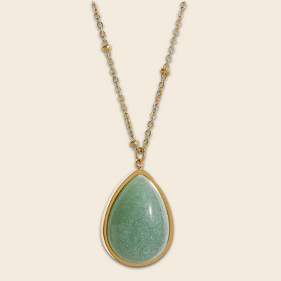 Aventurine Pendant Necklace for Luck & Abundance