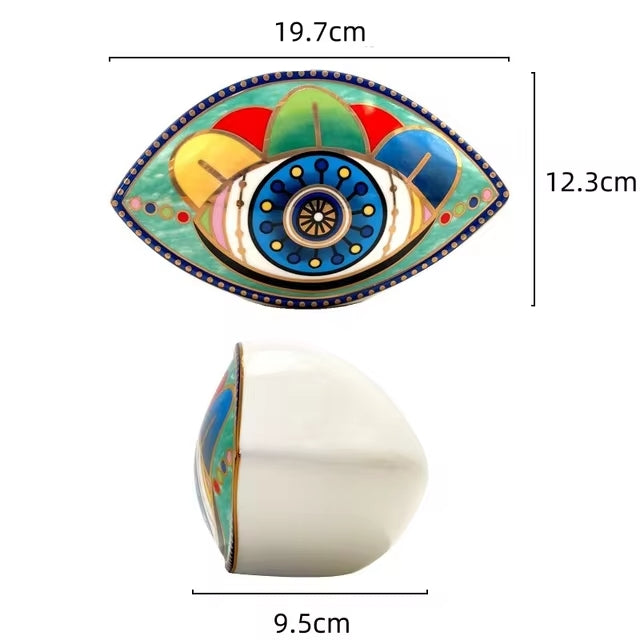Spiritual Guardian “Evil Eye” Ceramic Decoration