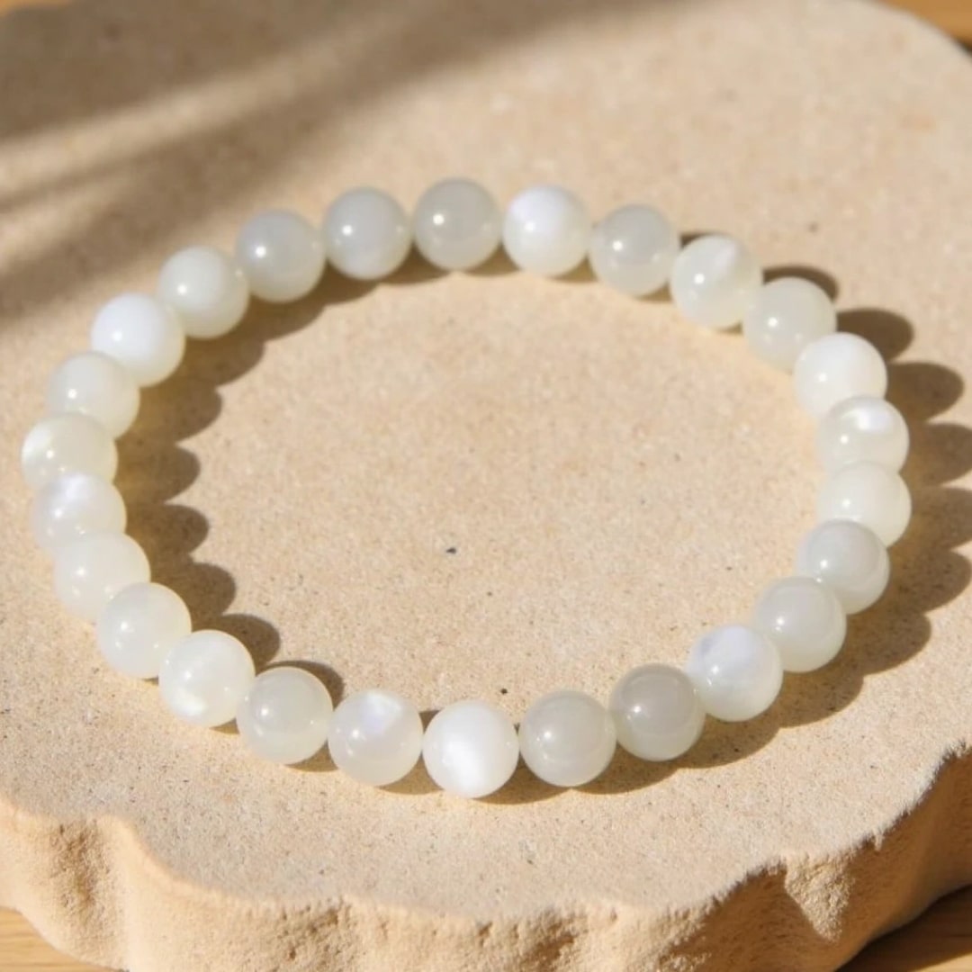 “Feminine Sensitivity” Bracelet in Moonstone
