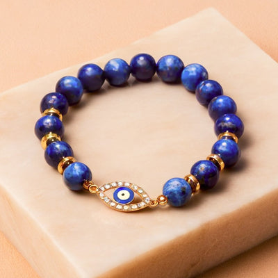 “Gaze of Truth” Bracelet in Lapis Lazuli