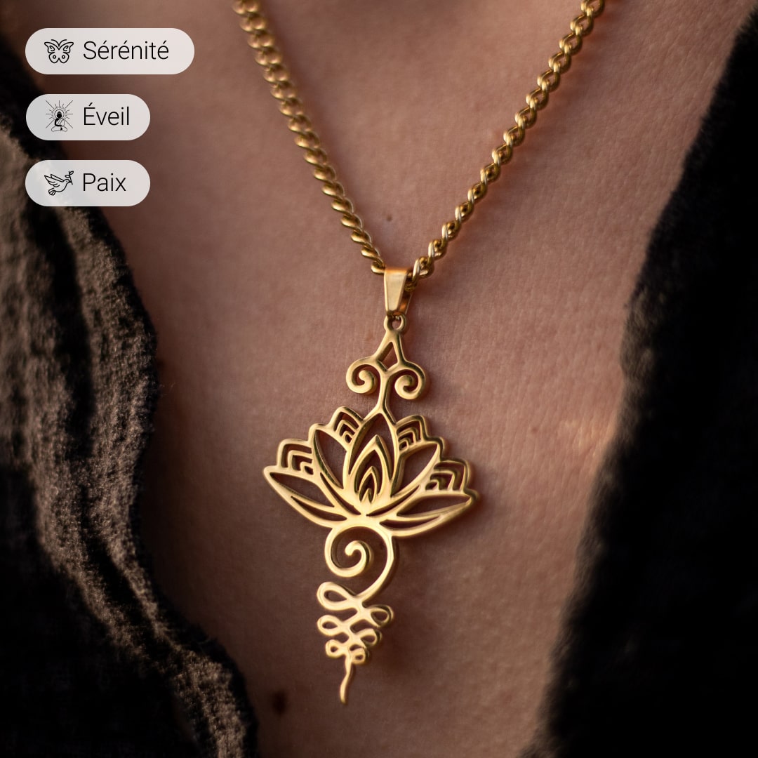 "Lotus Unalome" Pendant