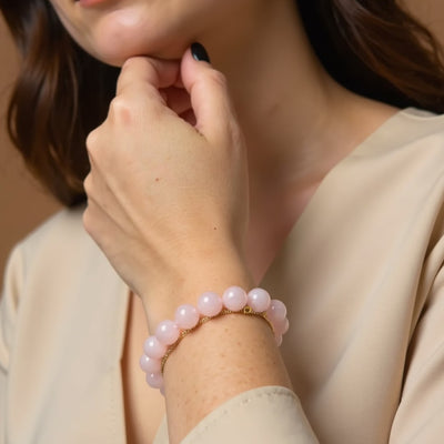 “Unconditional Love” Bracelet in Rose Quartz