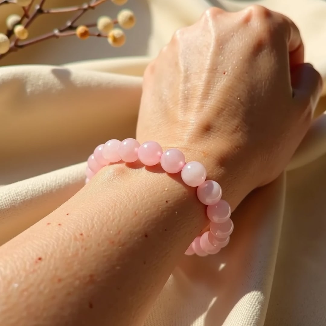 “Unconditional Love” Bracelet in Rose Quartz