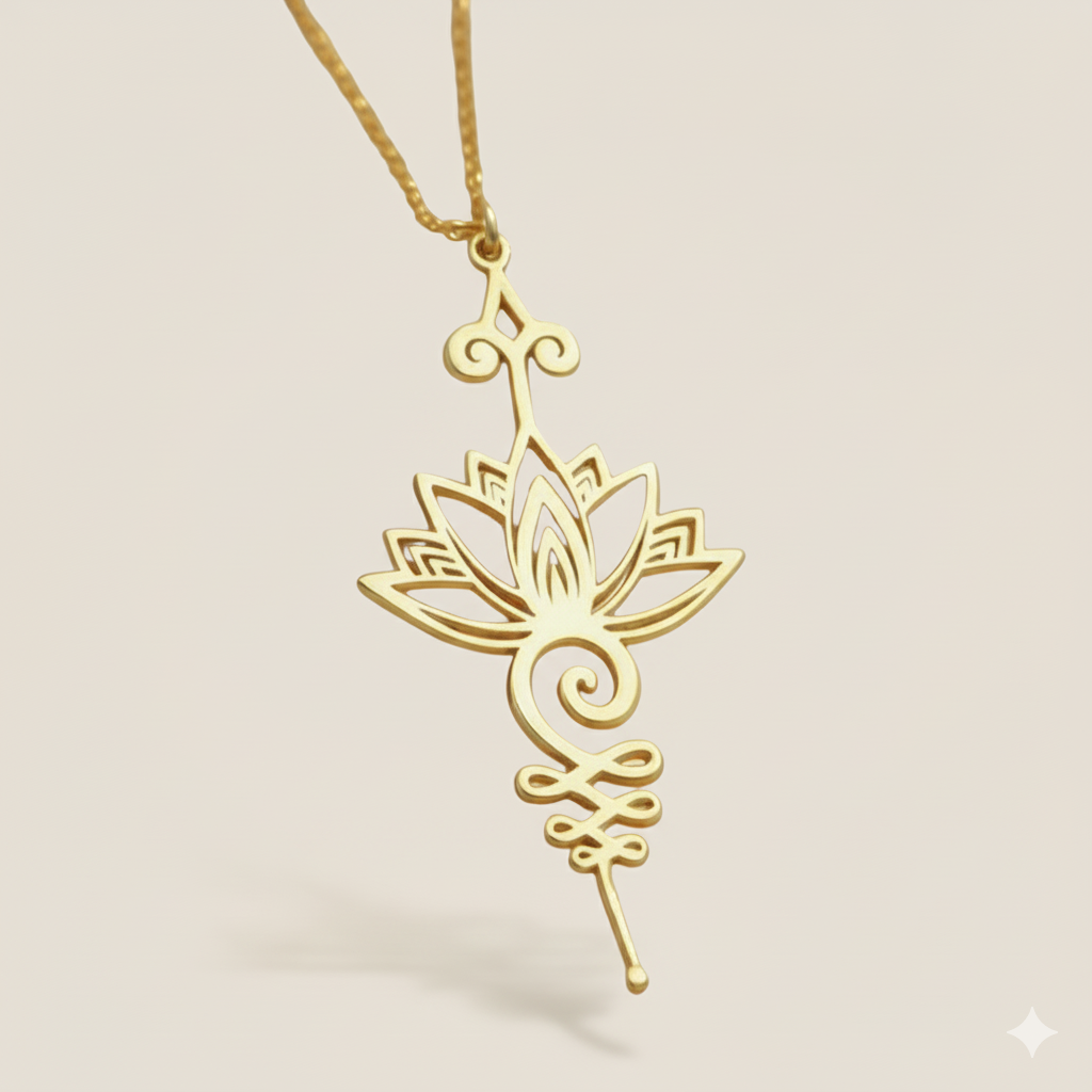 "Lotus Unalome" Pendant