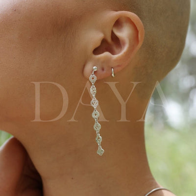 Labruna 7-Chakra Silver Earrings