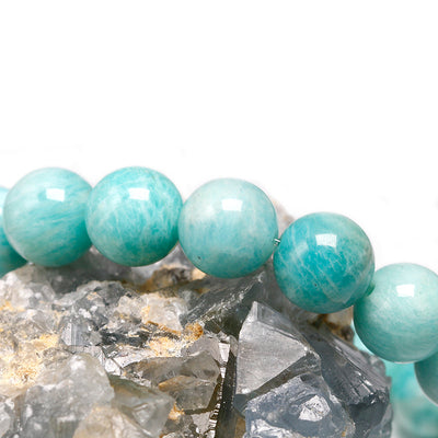 “Peaceful Ocean” Bracelet in High-Quality Amazonite