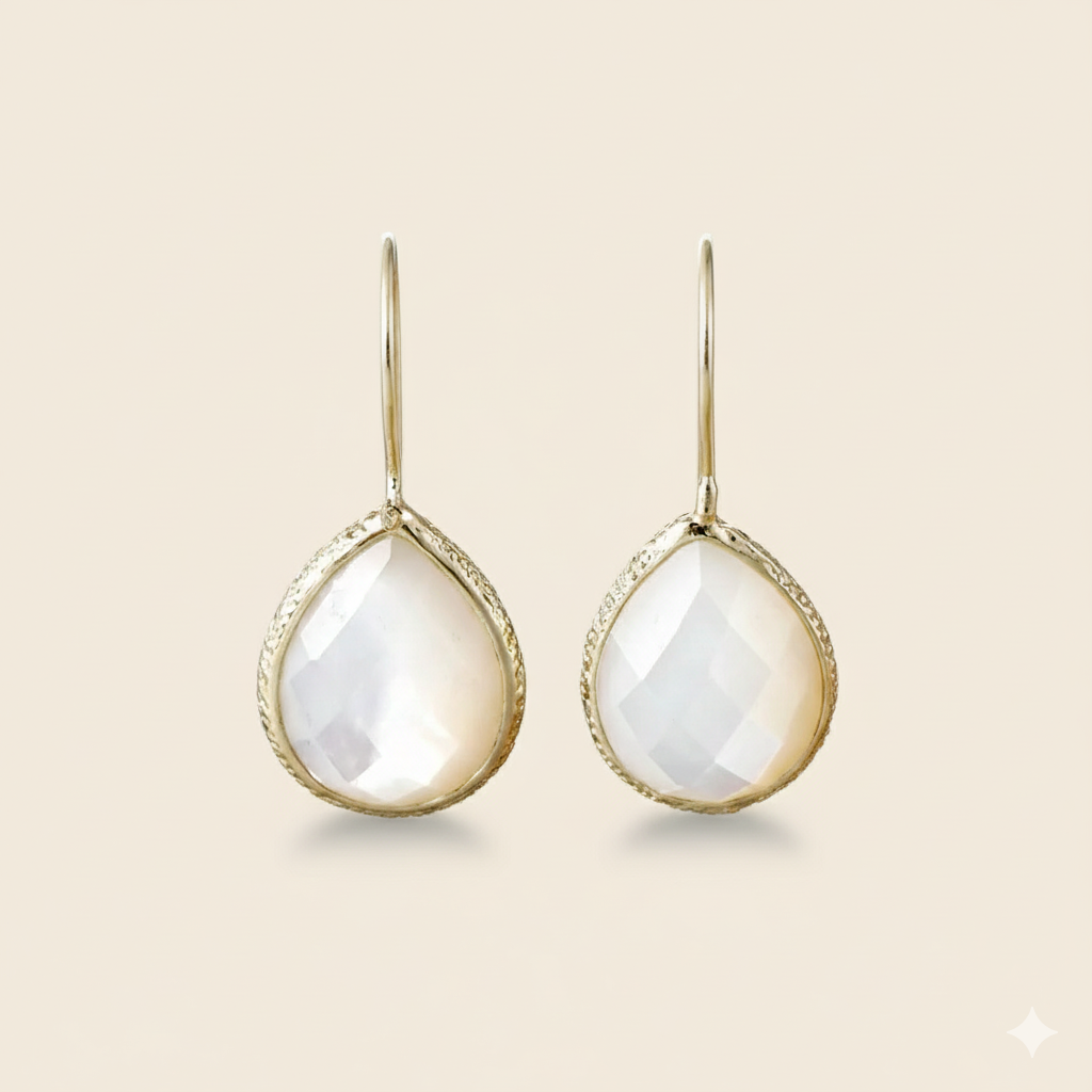 Mother-of-Pearl Drop Earrings
