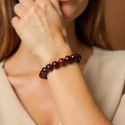 “Life Force” Bracelet in Almandine Garnet