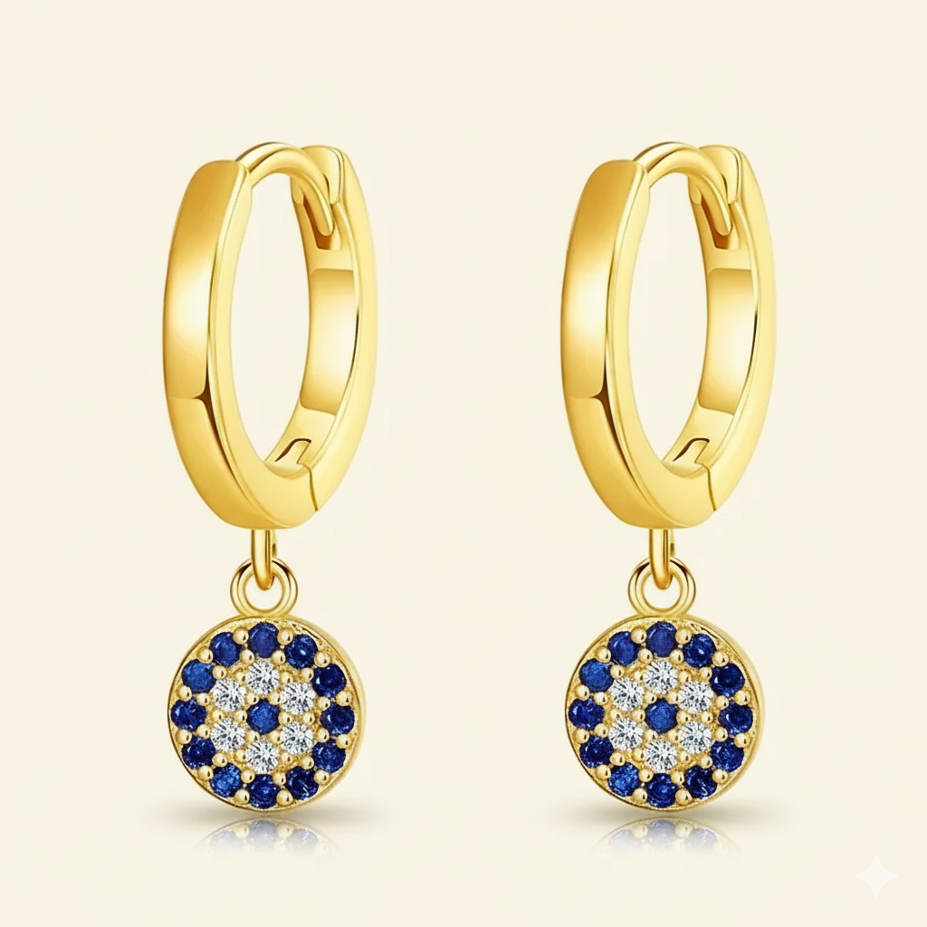 “Protective Blue Eye” Earrings