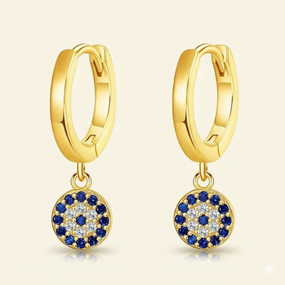 “Protective Blue Eye” Earrings