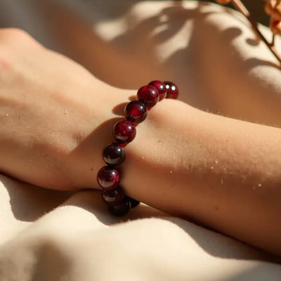 “Life Force” Bracelet in Almandine Garnet