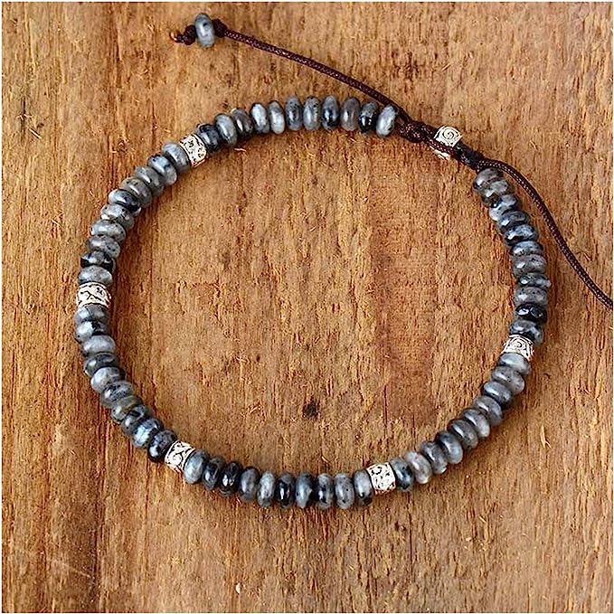 “Inner Strength” Bracelet in Larvikite