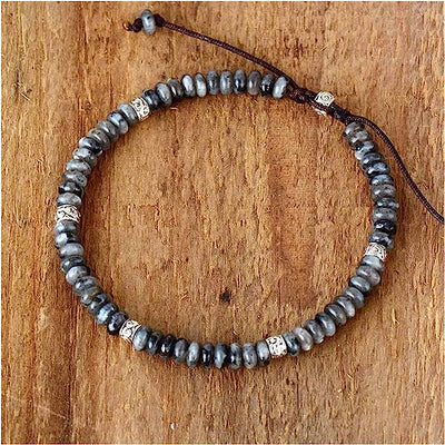 “Inner Strength” Bracelet in Larvikite