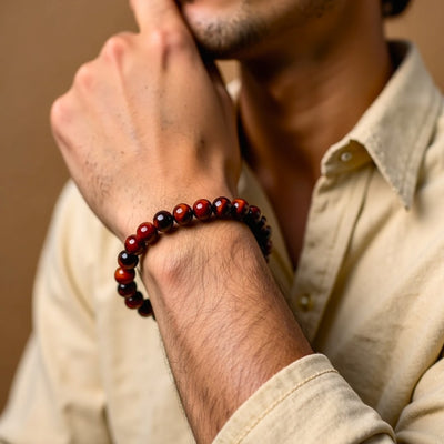 "Earthly Shield" Bracelet in Bull's Eye Stone