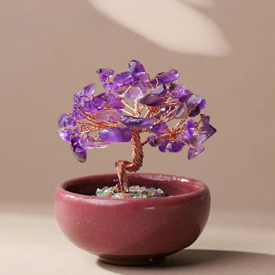 "Sacred Energies"  Feng Shui Tree in Natural Stones