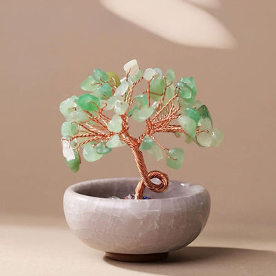 "Sacred Energies"  Feng Shui Tree in Natural Stones
