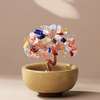 "Sacred Energies"  Feng Shui Tree in Natural Stones