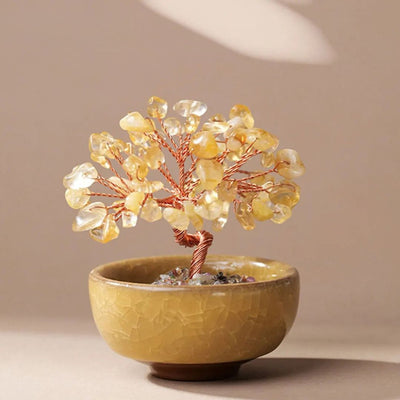 "Sacred Energies"  Feng Shui Tree in Natural Stones
