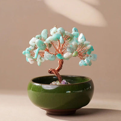 "Sacred Energies"  Feng Shui Tree in Natural Stones
