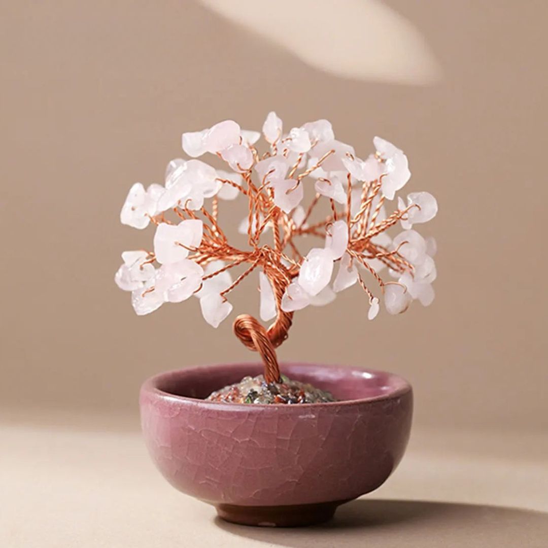 "Sacred Energies"  Feng Shui Tree in Natural Stones