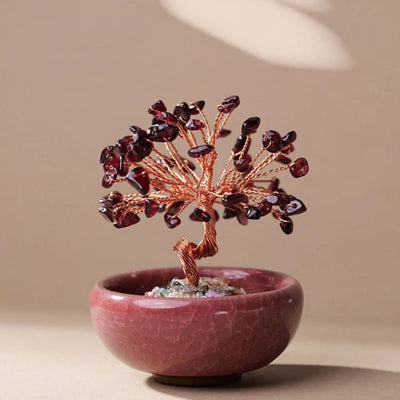 "Sacred Energies"  Feng Shui Tree in Natural Stones