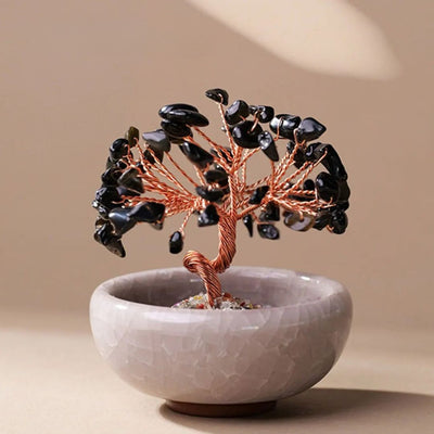 "Sacred Energies"  Feng Shui Tree in Natural Stones