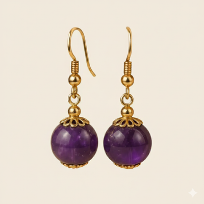 "Tara" Amethyst Earrings