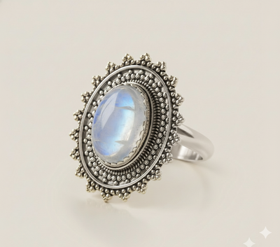 Lunar Sunbeam Labradorite Ring