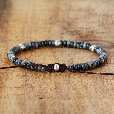 “Inner Strength” Bracelet in Larvikite