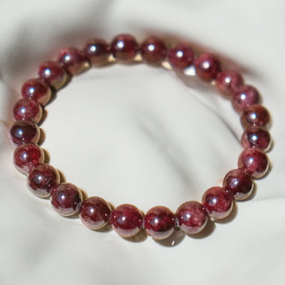 “Life Force” Bracelet in Almandine Garnet