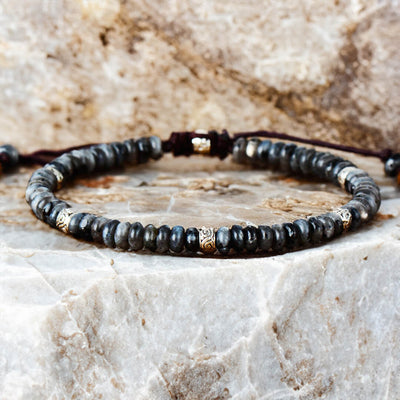 “Inner Strength” Bracelet in Larvikite