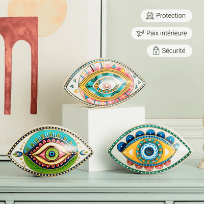 Spiritual Guardian “Evil Eye” Ceramic Decoration