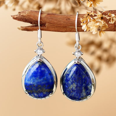 "Luminous Azure" Lapis Lazuli Earrings