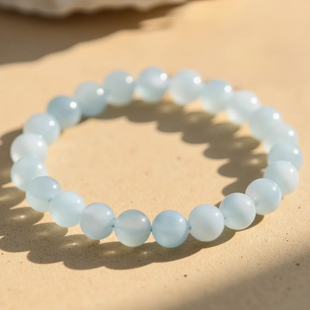 "Happiness" Bracelet in Aquamarine