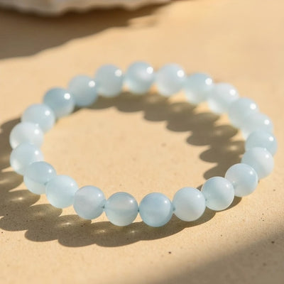 "Happiness" Bracelet in Aquamarine