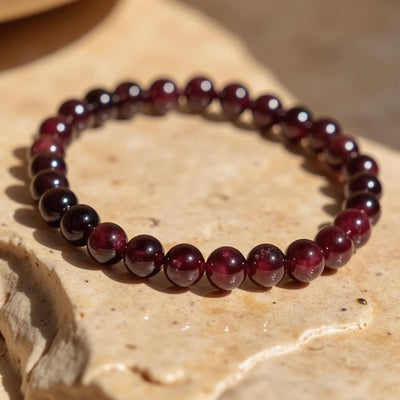 “Life Force” Bracelet in Almandine Garnet