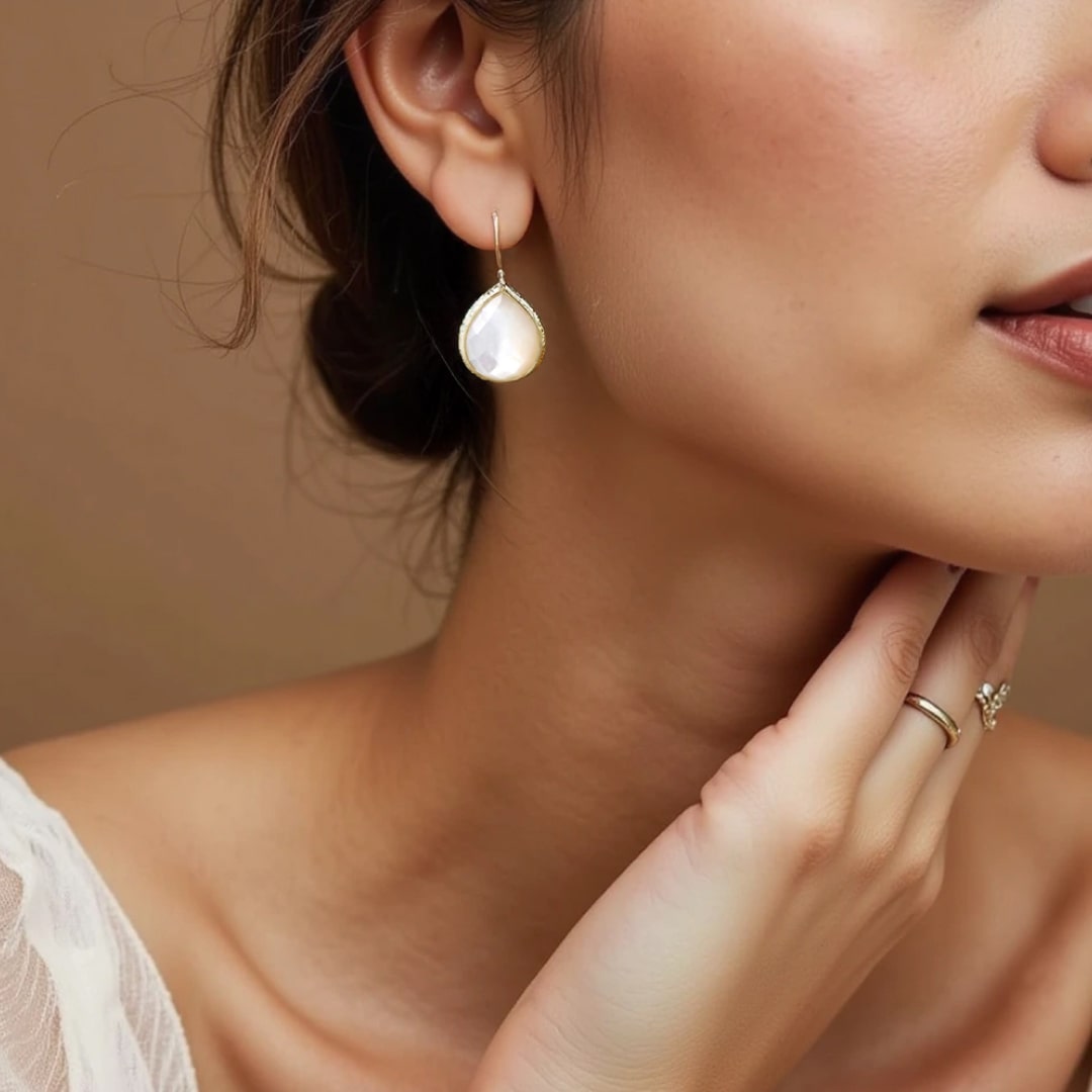 Mother-of-Pearl Drop Earrings