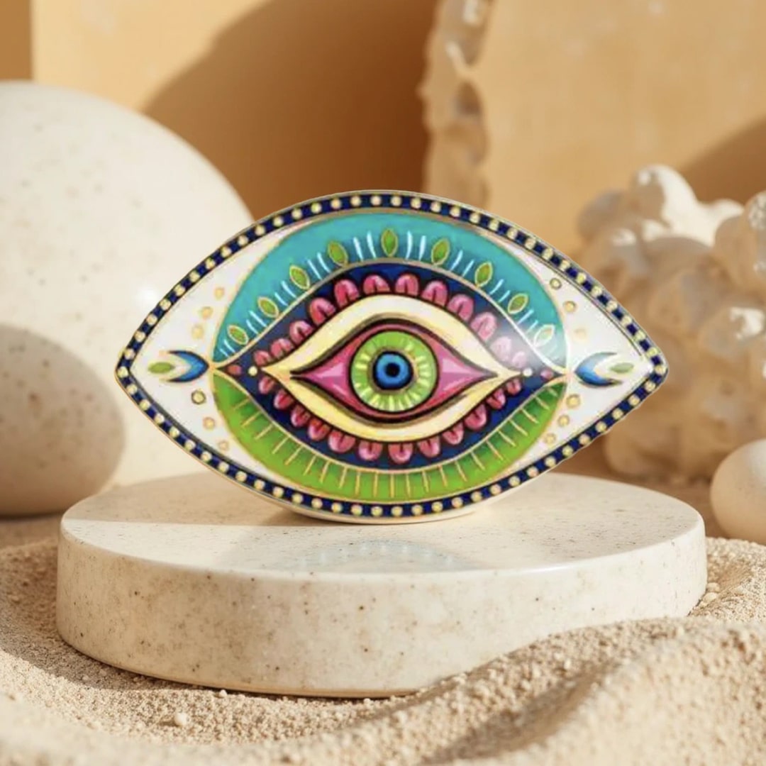 Spiritual Guardian “Evil Eye” Ceramic Decoration