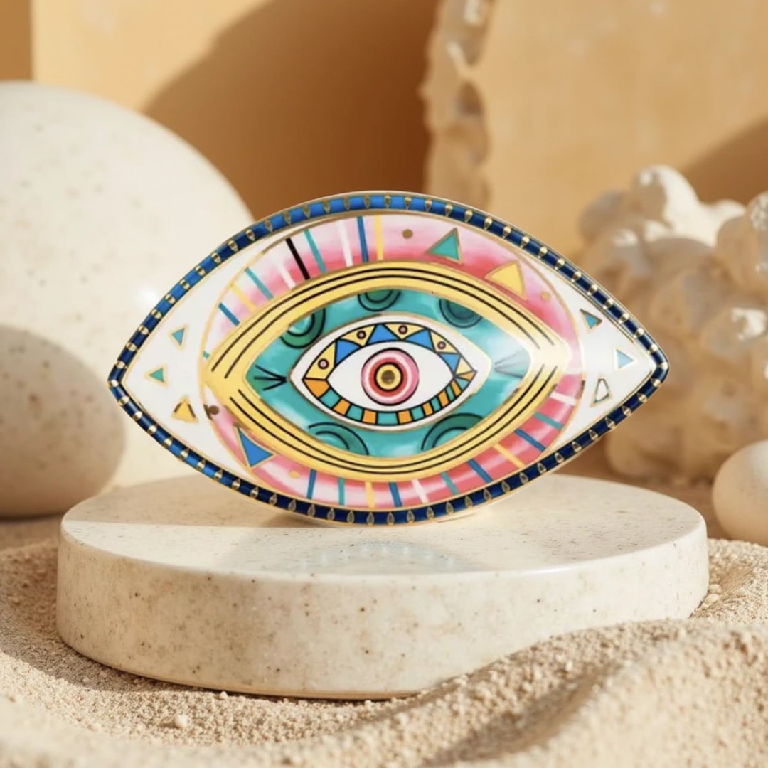Spiritual Guardian “Evil Eye” Ceramic Decoration