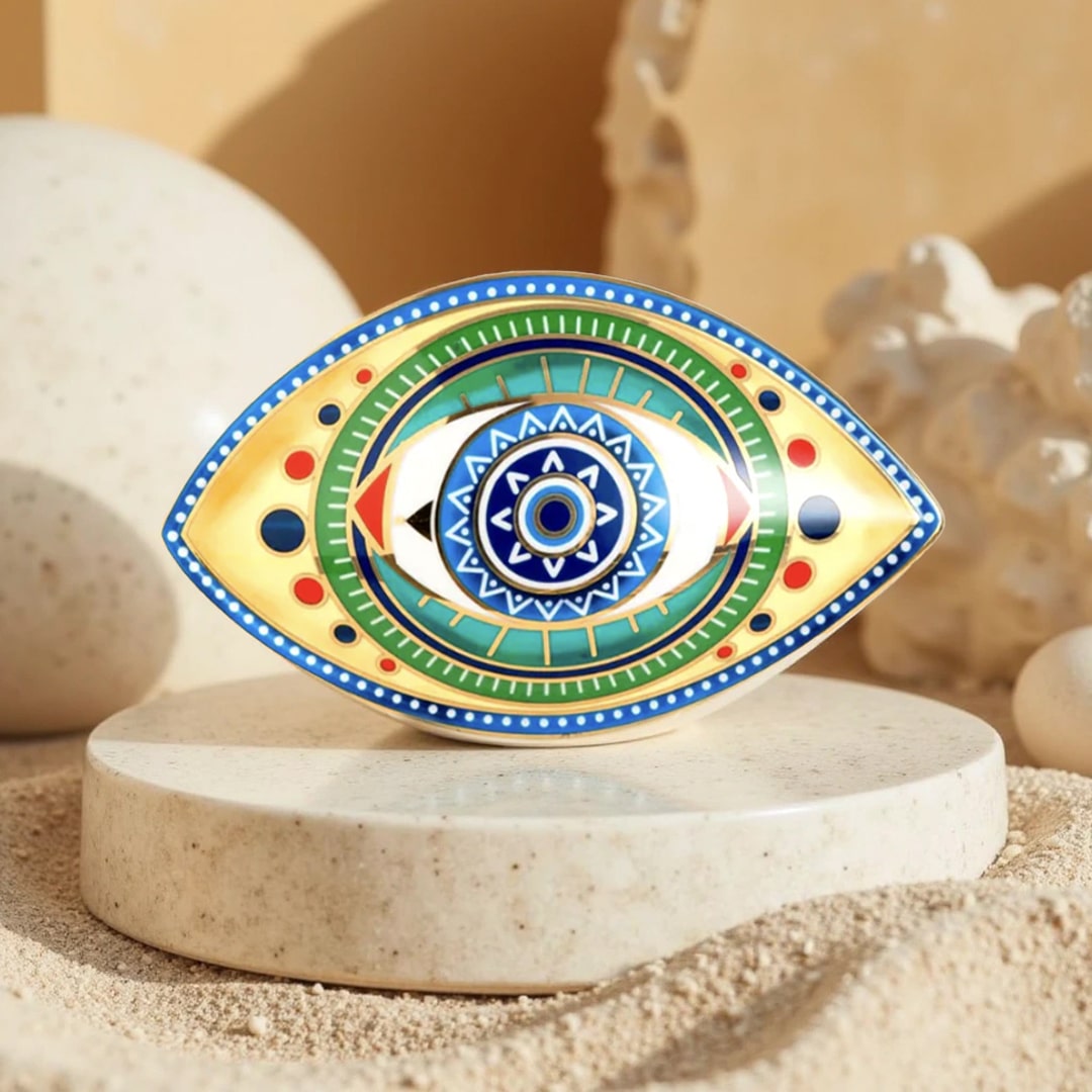 Spiritual Guardian “Evil Eye” Ceramic Decoration