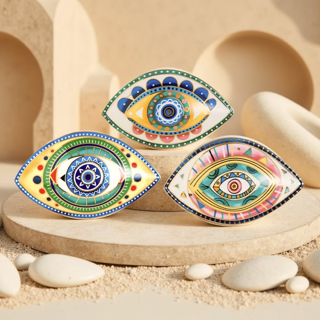 Spiritual Guardian “Evil Eye” Ceramic Decoration