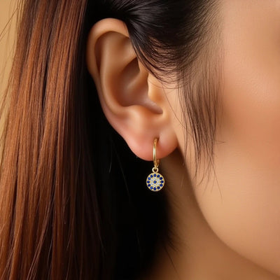 “Protective Blue Eye” Earrings