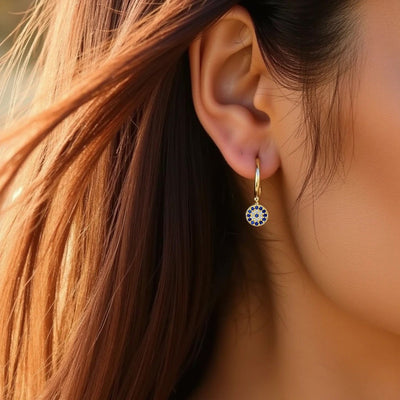 “Protective Blue Eye” Earrings