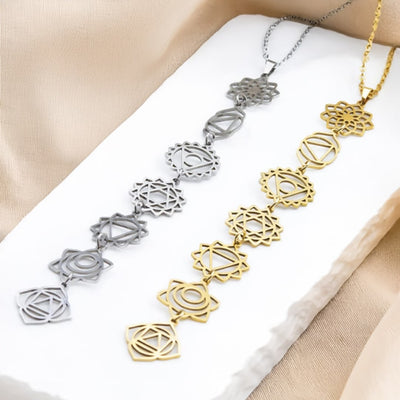 “7 Chakras” Necklace – Sacred Symbols