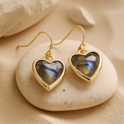“Light of My Heart” Natural Stone Earrings