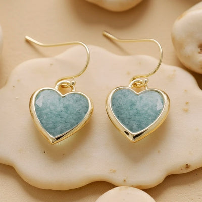 “Light of My Heart” Natural Stone Earrings
