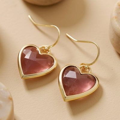 “Light of My Heart” Natural Stone Earrings