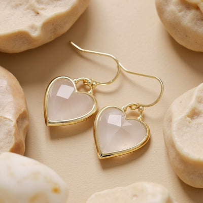 “Light of My Heart” Natural Stone Earrings